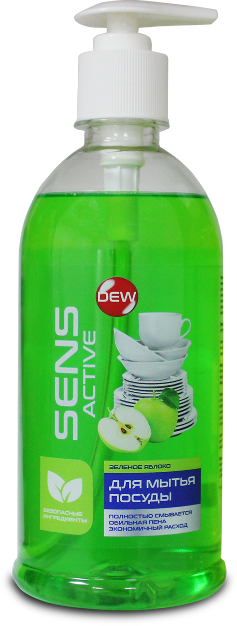 ჭურჭლის გასარეცხი სითხე მწვანე ვაშლი - 1 ლ