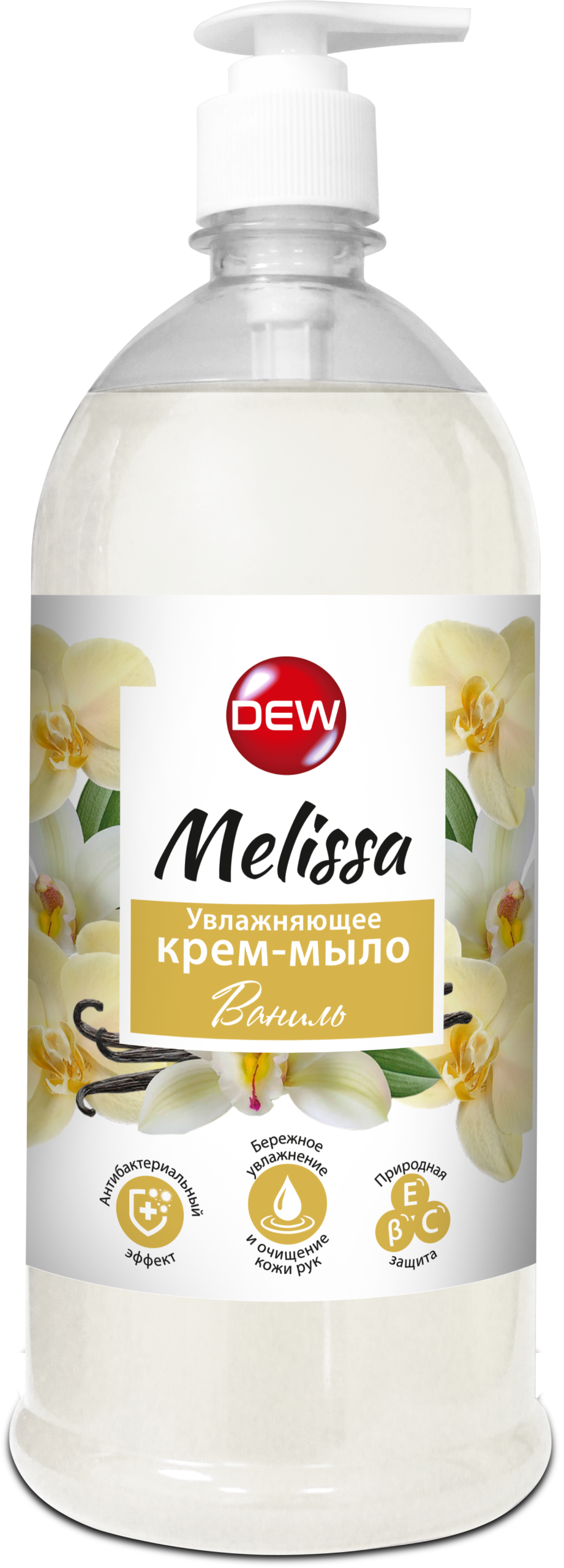 თხევადი საპონი DEW Melissa ვანილი - 1 ლ