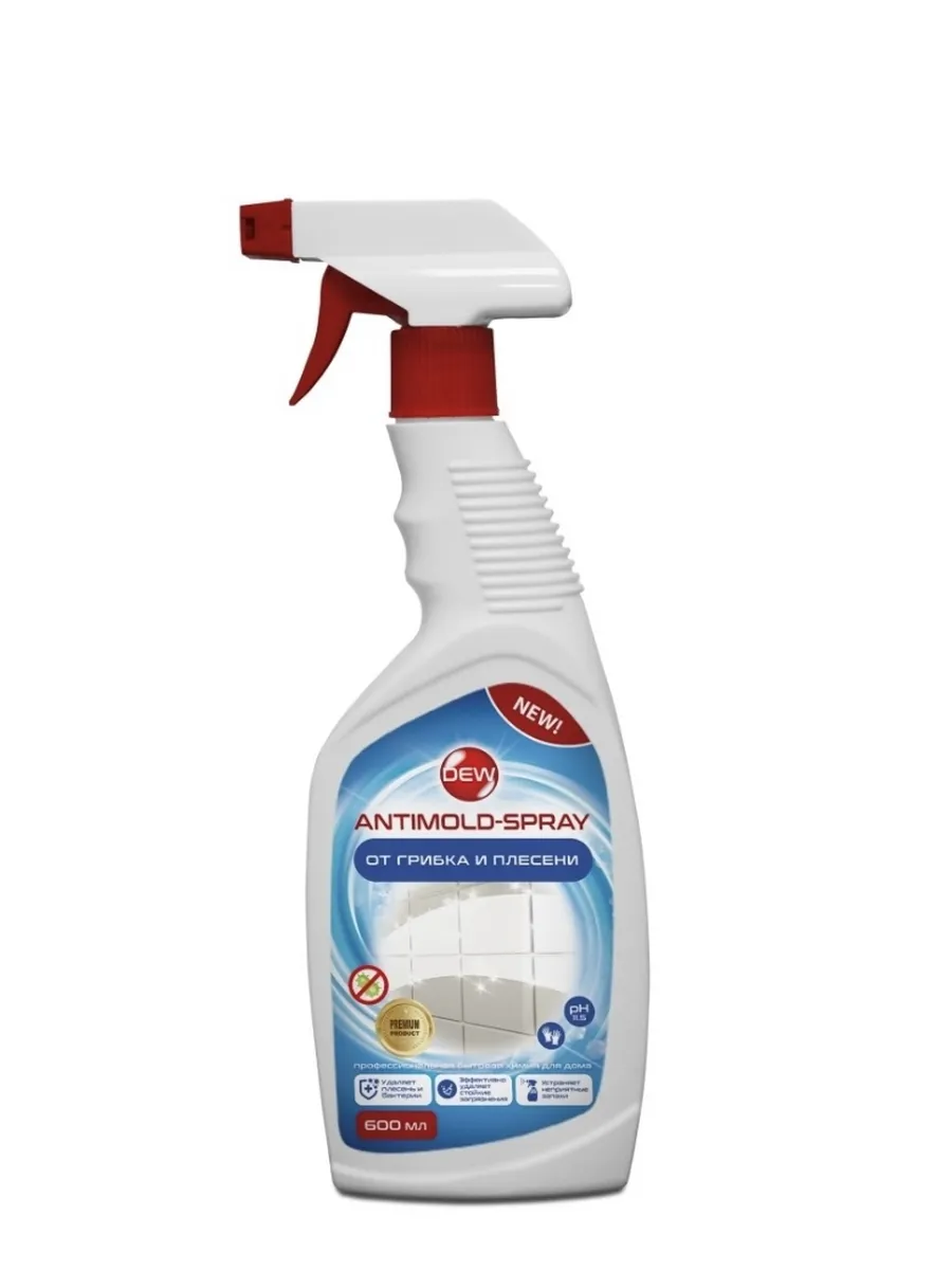 DEW Antimold-sprey  სოკოსა და ობის საწინააღმდეგო გამწმენდი საშუალება - 600 მლ
