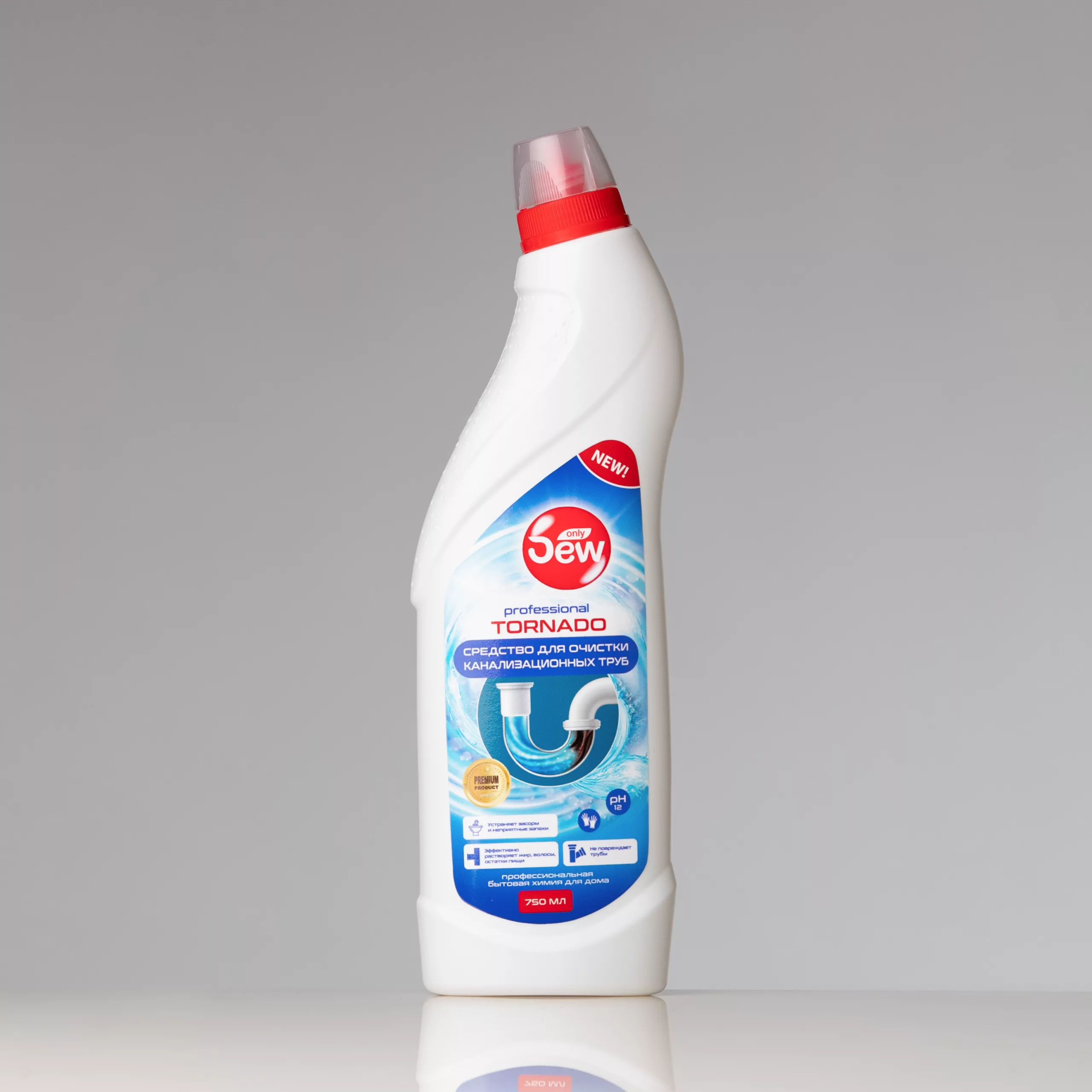 გაჭედილი მილების გასაწმენდი გელი TORNADO  - 750 მლ